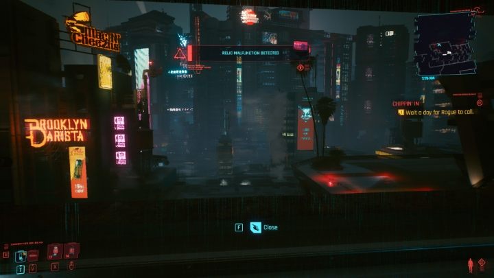 Niestety, nie ma żadnego sposobu na wyłączenie komunikatu - Cyberpunk 2077: Co zrobić po uszkodzeniu chipu Relic? - Cyberpunk 2077 - poradnik do gry