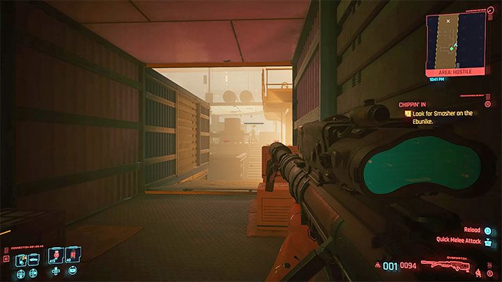 Na pokład statku prowadzą kładki - Cyberpunk 2077: Gdzie jest Johnny? (Rogue i Johnny)/Chippin In - solucja - Cyberpunk 2077 - poradnik do gry