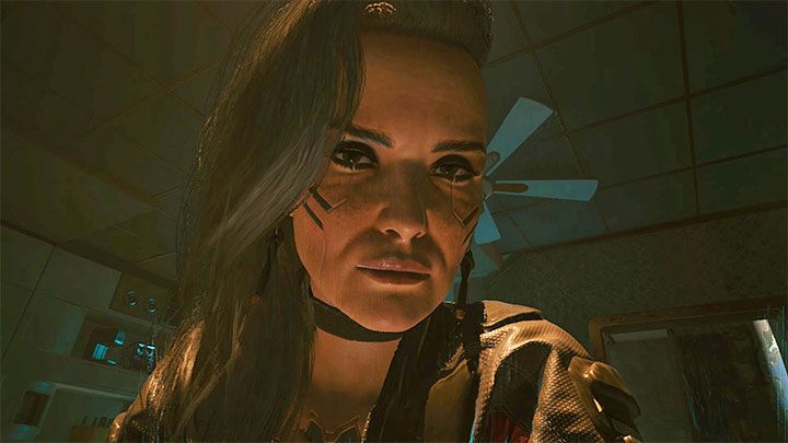 Rogue Amendiares to starsza kobieta, która w Night City z 2077 roku jest fixerką oraz dodatkowo zajmuje się prowadzeniem klubu Afterlife - Cyberpunk 2077: Rogue Amendiares - romans/seks - Cyberpunk 2077 - poradnik do gry