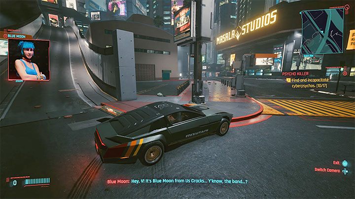 Jakiś czas po ukończeniu misji Ciemna materia do V zadzwoni Blue Moon - jedna z piosenkarek Us Cracks - Cyberpunk 2077: Spacer z gwiazdą - solucja, opis przejścia - Cyberpunk 2077 - poradnik do gry