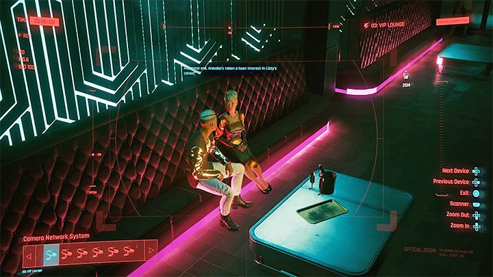 Najprostszy sposób na przeprowadzenie śledztwa to wejście w interakcję z komputerem ochrony (obrazek 1) - Cyberpunk 2077: Na czarną godzinę - solucja, opis przejścia - Cyberpunk 2077 - poradnik do gry