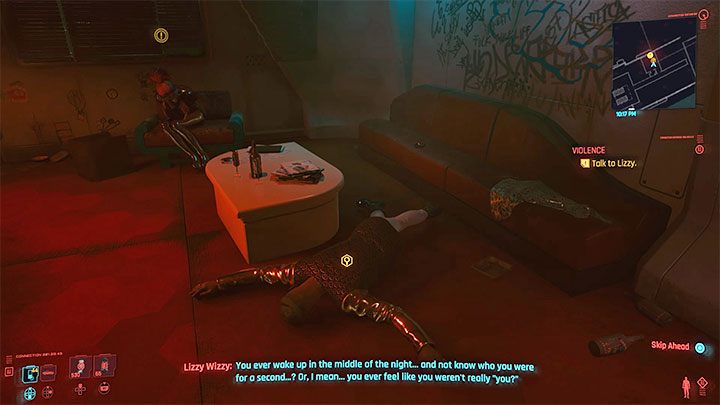 Jeśli wyjawiłeś Lizzy prawdę na temat Liama, to spodziewaj się kolejnego telefonu od niej i prośby o ponowne spotkanie w No-Tell Motel - Cyberpunk 2077: Na czarną godzinę - solucja, opis przejścia - Cyberpunk 2077 - poradnik do gry