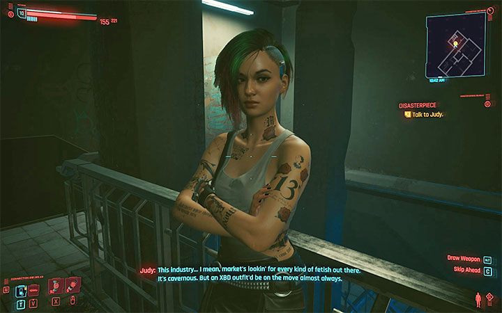 Musisz przede wszystkim wiedzieć o tym, że Judy pojawia się tylko w tych głównych misjach, w których zaplanowali to autorzy - Cyberpunk 2077: Judy Alvarez - towarzysz - Cyberpunk 2077 - poradnik do gry