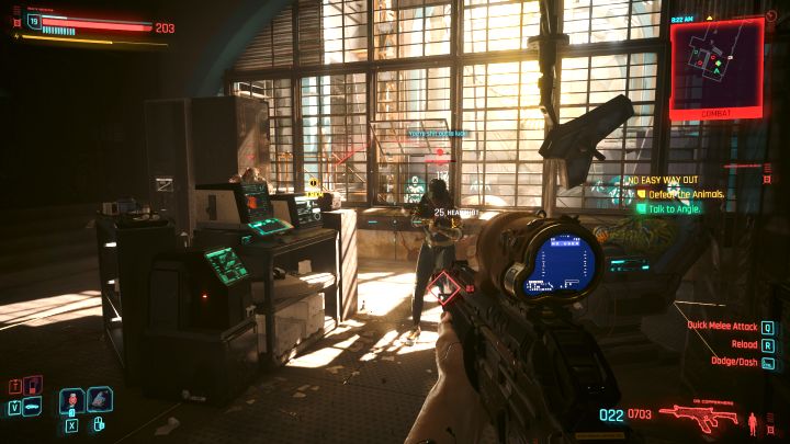 W klinice pojawi się Angie i konfrontacja z nią może przebiec na 2 główne sposoby - Cyberpunk Phantom Liberty: Gwiazdy przed oczami - solucja, opis przejścia - Cyberpunk 2077 - poradnik do gry