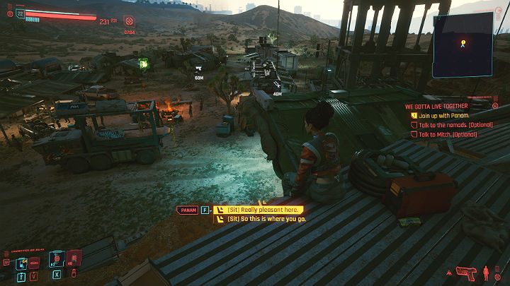 Panam znajdziesz na wzgórzu, przy panelach słonecznych - Cyberpunk 2077: Przed burzą/We Gotta Live Together - solucja, opis przejścia - Cyberpunk 2077 - poradnik do gry