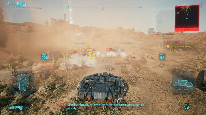 Nieco dalej trafisz na spory oddział nieprzyjaciela - Cyberpunk 2077: Linia oporu/Forward to Death - solucja, opis przejścia - Cyberpunk 2077 - poradnik do gry