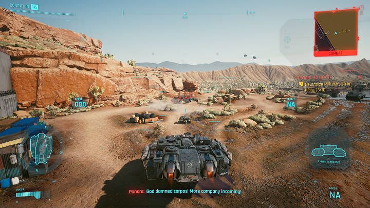 Gdy Ty walczyłeś z oddziałami nieprzyjaciela, Panam udało się uruchomić Baisliska - Cyberpunk 2077: Linia oporu/Forward to Death - solucja, opis przejścia - Cyberpunk 2077 - poradnik do gry