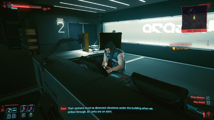 Porozmawiaj z Saulem - Cyberpunk 2077: Kwarantanna/Belly of the Beast - solucja, opis przejścia - Cyberpunk 2077 - poradnik do gry