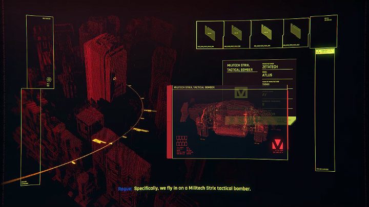 Weź drzazgę i włącz ją, a Rogue szybko przedstawi Ci plan działania - Cyberpunk 2077: Zagraj to jeszcze raz, Rogue - solucja, opis przejścia - Cyberpunk 2077 - poradnik do gry