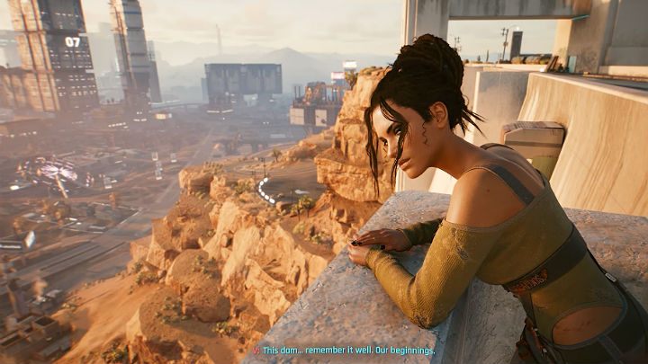 Po krótkiej chwili, V pojawi się na punkcie widokowym przy tamie i będzie mieć okazję porozmawiać z Panam - Cyberpunk 2077: Zakończenie nomadzkie - współpraca z Panam i Aldecaldos - Cyberpunk 2077 - poradnik do gry