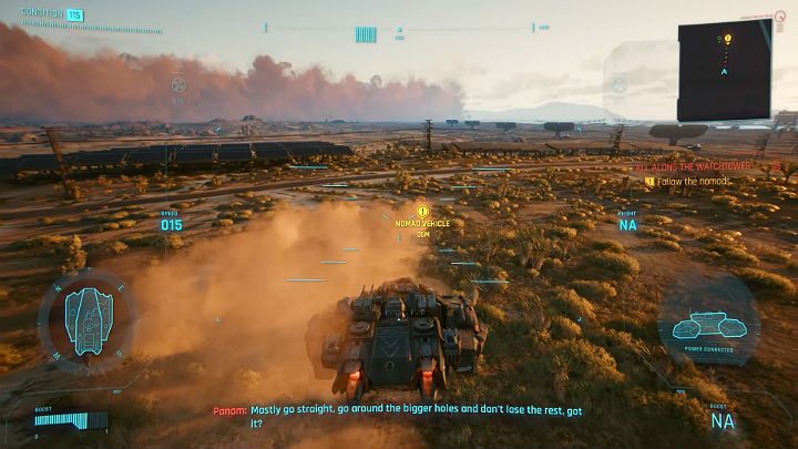 W obozie Aldecaldos, V, Panam, Saul i Mitch omawiają plan działania - Cyberpunk 2077: Zakończenie nomadzkie - współpraca z Panam i Aldecaldos - Cyberpunk 2077 - poradnik do gry