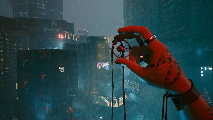 Po tym, jak podłączysz się do punktu dostępowego Mikoshi, stracisz przytomność i pojawisz się na dobrze już znanym dachu budynku, nad kliniką Viktora - Cyberpunk 2077: Zakończenie Johnnyego - współpraca z Rogue - Cyberpunk 2077 - poradnik do gry