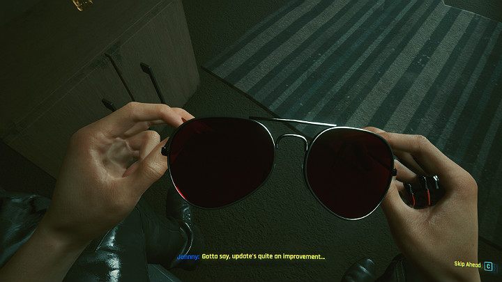 Po krótkiej chwili Johnny Silverhand, już w ciele V, obudzi się w jednym z budynków Night City - Cyberpunk 2077: Zakończenie Johnnyego - współpraca z Rogue - Cyberpunk 2077 - poradnik do gry