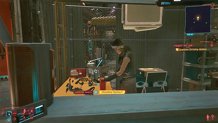 W celu odnalezienia Christine Markov trzeba przeszukać oznaczone na mini-mapie na żółto targowisko Cherry Blossom Market - Cyberpunk 2077: Stróże bezprawia/I Fought the Law (River) - solucja - Cyberpunk 2077 - poradnik do gry
