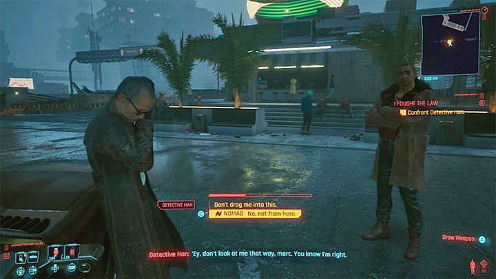 Docelowo V i River muszą powrócić do jadłodajni Chubby Buffalo - Cyberpunk 2077: Stróże bezprawia/I Fought the Law (River) - solucja - Cyberpunk 2077 - poradnik do gry