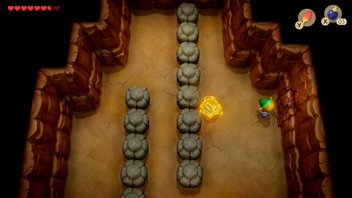 Wróć wyżej i umieścić bombę w pobliżu popękanej ściany po prawej stronie - Anglers Tunnel | Solucja The Legend of Zelda Links Awakening - The Legend of Zelda Links Awakening - poradnik do gry