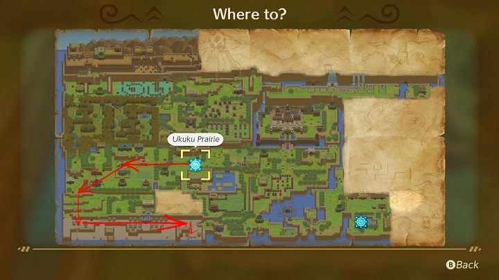 Opuść dom niedźwiedzia i podążaj kamienną ścieżką w dół aż do Fast Travel Point - Anglers Tunnel | Solucja The Legend of Zelda Links Awakening - The Legend of Zelda Links Awakening - poradnik do gry