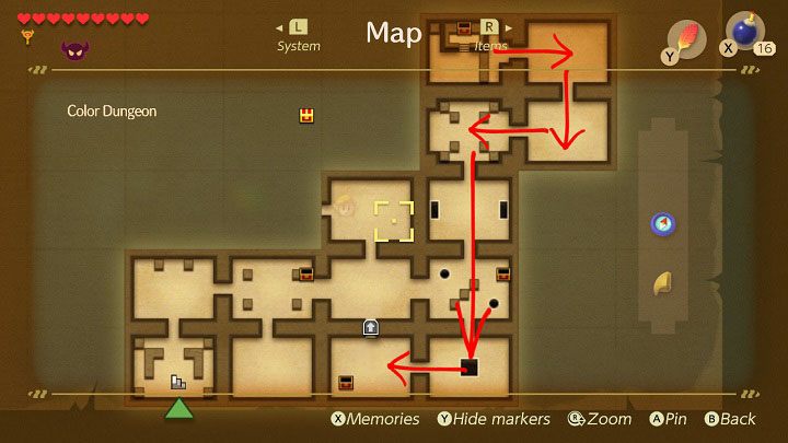 Następnie idź w prawo, a później w dół - Anglers Tunnel | Solucja The Legend of Zelda Links Awakening - The Legend of Zelda Links Awakening - poradnik do gry