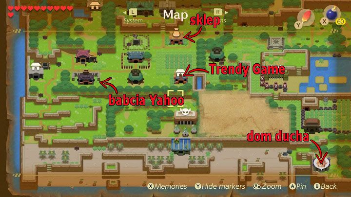 Wróć na górę i wejdź do Zagubionego Lasu - Catfishs Maw | Solucja The Legend of Zelda Links Awakening - The Legend of Zelda Links Awakening - poradnik do gry