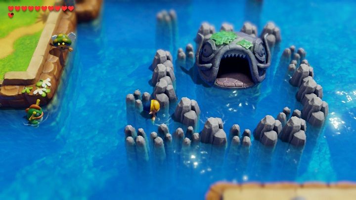 Popłyń w dół do wejścia do Catfishs Maw - Catfishs Maw | Solucja The Legend of Zelda Links Awakening - The Legend of Zelda Links Awakening - poradnik do gry