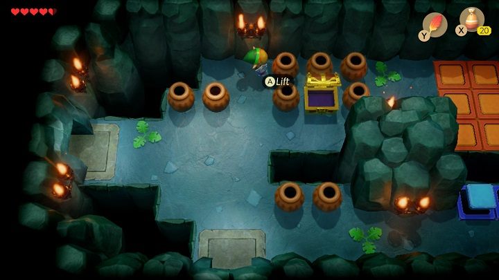 Wróć przez portal i idź na północ - Bottle Grotto | Solucja The Legend of Zelda Links Awakening - The Legend of Zelda Links Awakening - poradnik do gry