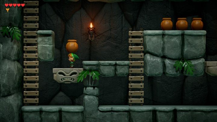 Wróć i przejdź przez drzwi znajdujące się po prawej stronie - Bottle Grotto | Solucja The Legend of Zelda Links Awakening - The Legend of Zelda Links Awakening - poradnik do gry