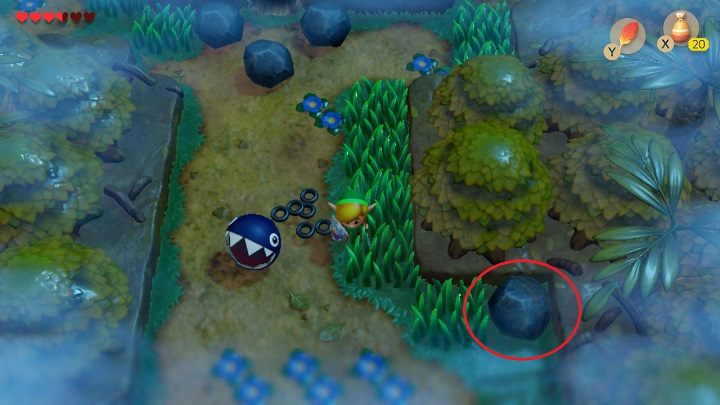 Zejdź na dół i przejdź obok domu - Key Cavern | Solucja The Legend of Zelda Links Awakening - The Legend of Zelda Links Awakening - poradnik do gry