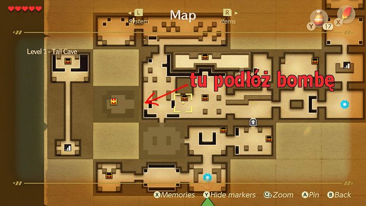 Opuść wioskę i idź do Tail Cave - Key Cavern | Solucja The Legend of Zelda Links Awakening - The Legend of Zelda Links Awakening - poradnik do gry