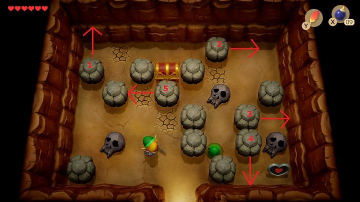 Wyjdź z Tail Cave i wróć do Mabe - Key Cavern | Solucja The Legend of Zelda Links Awakening - The Legend of Zelda Links Awakening - poradnik do gry