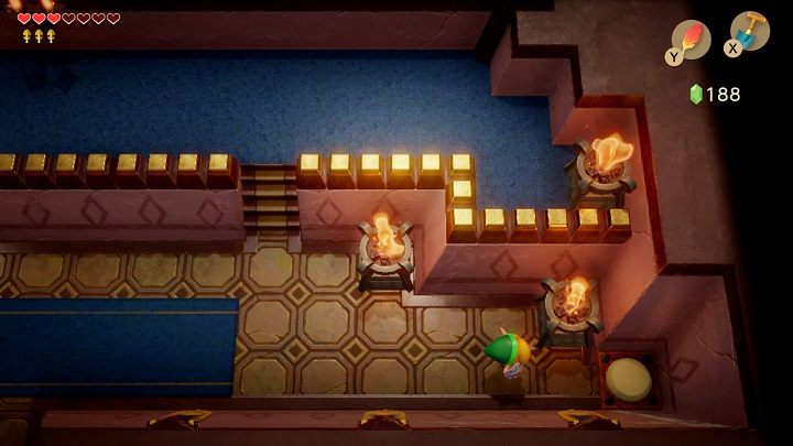Wróć do drzwi pałacu i wejdź do środka - Key Cavern | Solucja The Legend of Zelda Links Awakening - The Legend of Zelda Links Awakening - poradnik do gry