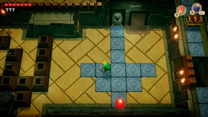 Zabij szkielety i weź wskazówkę od posągu sowy - Key Cavern | Solucja The Legend of Zelda Links Awakening - The Legend of Zelda Links Awakening - poradnik do gry