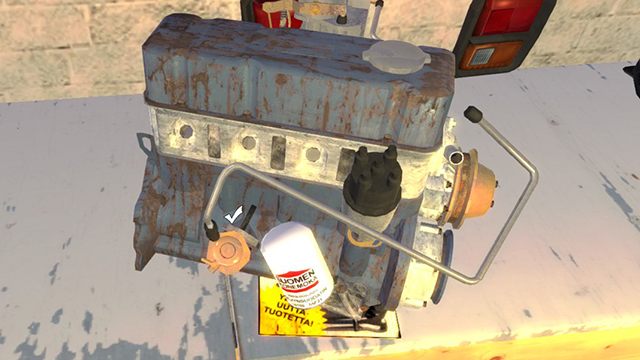 W widoczne cztery otwory w głowicy wsuń świece zapłonowe SPARKPLUG - My Summer Car: Budowa silnika i skrzyni biegów dla samochodu Satsuma - My Summer Car - poradnik do gry