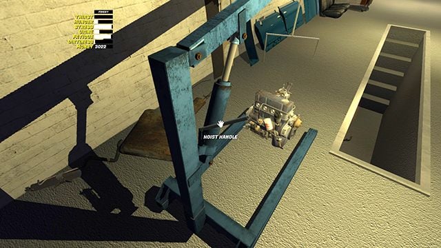 Ustaw silnik na podłodze i opuść zaczep. - My Summer Car: Montaż silnika w samochodzie Satsuma - My Summer Car - poradnik do gry