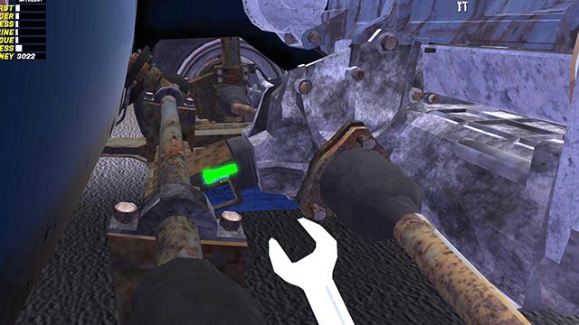 Kiedy dokręcisz wszystkie trzy, zmień klucz na 10 i odkręć dwie śruby przy zaczepie dźwigu - My Summer Car: Montaż silnika w samochodzie Satsuma - My Summer Car - poradnik do gry