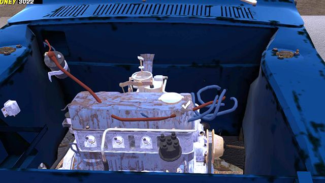 Na górze silnika zamontuj filtr powietrza AIR FILTER za pomocą dwóch śrub 6mm - My Summer Car: Montaż silnika w samochodzie Satsuma - My Summer Car - poradnik do gry