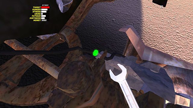 Odkryte sprzęgło zasłonisz pokrywą INSPECTION COVER, przykręcaną czterema śrubami 7mm - My Summer Car: Montaż silnika w samochodzie Satsuma - My Summer Car - poradnik do gry