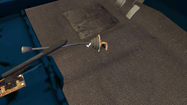 Ręczny hamulec HANDBRAKE w równie wiadomym miejscu - My Summer Car: Montaż silnika w samochodzie Satsuma - My Summer Car - poradnik do gry