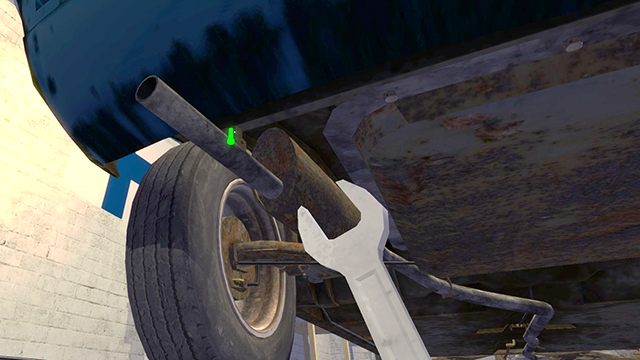 Połącz wlew paliwa ze zbiornikiem paliwa rurką FUEL TANK PIPE - My Summer Car: Montaż silnika w samochodzie Satsuma - My Summer Car - poradnik do gry