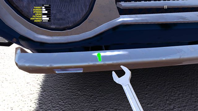 Tylna półka BACK PANEL wędruje bez żadnych śrub za kanapą - Nadwozie i wnętrze w samochodzie Satsuma w My Summer Car - My Summer Car - poradnik do gry