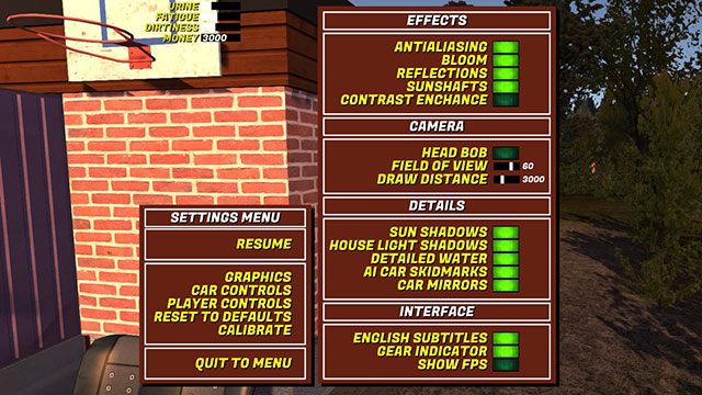 Lista opcji graficznych w My Summer Car nie jest długa, ale jej pierwsza część włącza się jeszcze przed uruchomieniem gry - My Summer Car - wymagania sprzętowe - My Summer Car - poradnik do gry