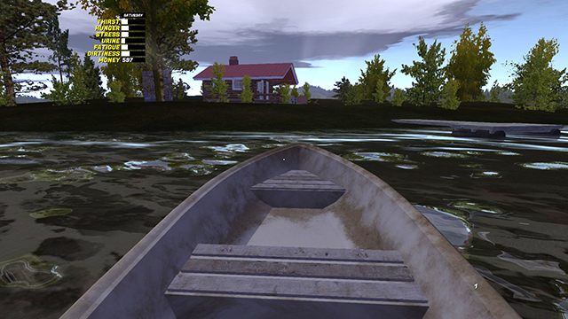 Na werandzie domu znajdziesz pułapkę na ryby FISH TRAP - Jak łowić ryby w My Summer Car? - My Summer Car - poradnik do gry