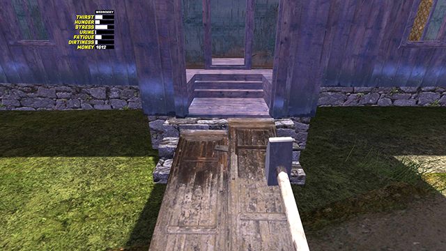 Zaraz po prawej stronie zobaczysz schodki prowadzące na piętro, wejdź po nich - Gdzie znaleźć koła w My Summer Car? - My Summer Car - poradnik do gry