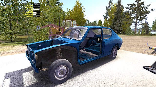 Składanie auta zaczynamy od postawienia go na nogi - znaczy koła. - Zawieszenie i układ kierowniczy | Budowa samochodu Satsuma w My Summer Car - My Summer Car - poradnik do gry