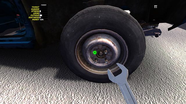 Koła wymagają klucza 13. - Zawieszenie i układ kierowniczy | Budowa samochodu Satsuma w My Summer Car - My Summer Car - poradnik do gry