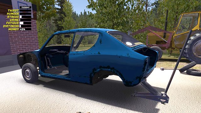 Przygotuj dwa wahacze tylne TRAIL ARM - Zawieszenie i układ kierowniczy | Budowa samochodu Satsuma w My Summer Car - My Summer Car - poradnik do gry