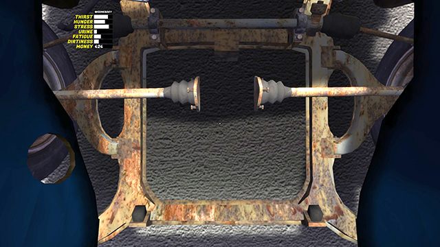 Pozostała główna część - kolumna kierownicy (STEERING COLUMN) - Zawieszenie i układ kierowniczy | Budowa samochodu Satsuma w My Summer Car - My Summer Car - poradnik do gry