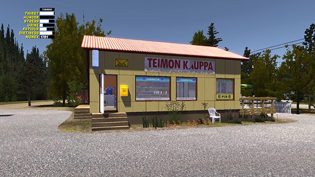 Sklep Teimos Shop (od imienia właściciela) znajduje się w miasteczku Perajarvi - Wyprawa do sklepu w My Summer Car - My Summer Car - poradnik do gry