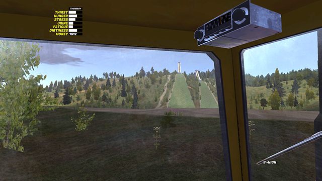 Po drodze będziesz mijał skocznie narciarskie. - Wyprawa do sklepu w My Summer Car - My Summer Car - poradnik do gry
