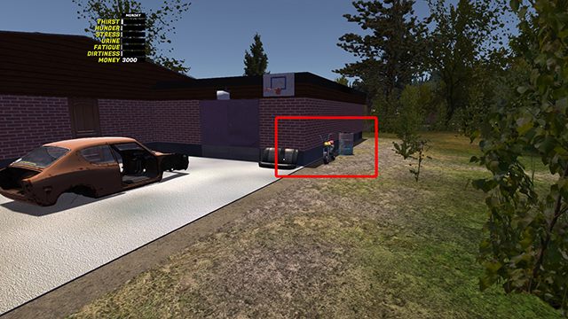 Tam znajdziesz Jonneza ES po pierwszym uruchomieniu gry. - Motorower Jonnez ES | Pojazdy w My Summer Car - My Summer Car - poradnik do gry