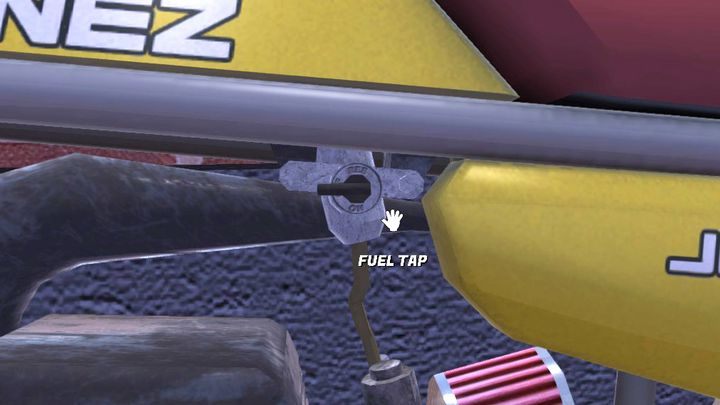 Aby silnik dał radę się uruchomić, przekręć zawór na pozycję ON. - Motorower Jonnez ES | Pojazdy w My Summer Car - My Summer Car - poradnik do gry